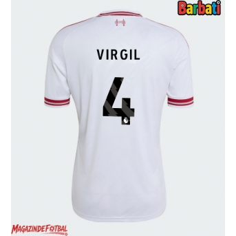 Liverpool Virgil van Dijk #4 Tricou Fotbal Replică 2026-27 Barbati Deplasare